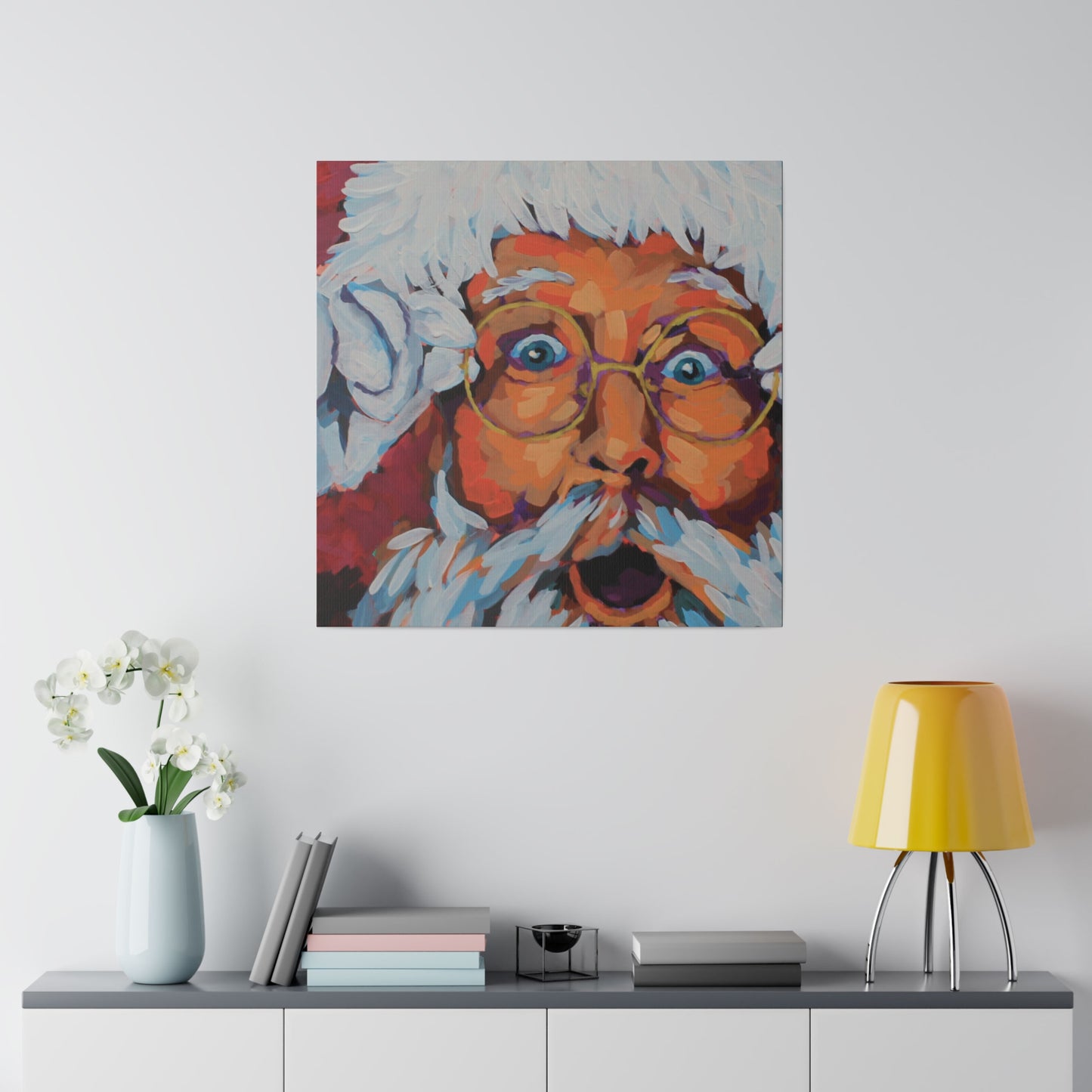 Mr Claus Matte Canvas, Stretched, 0.75"