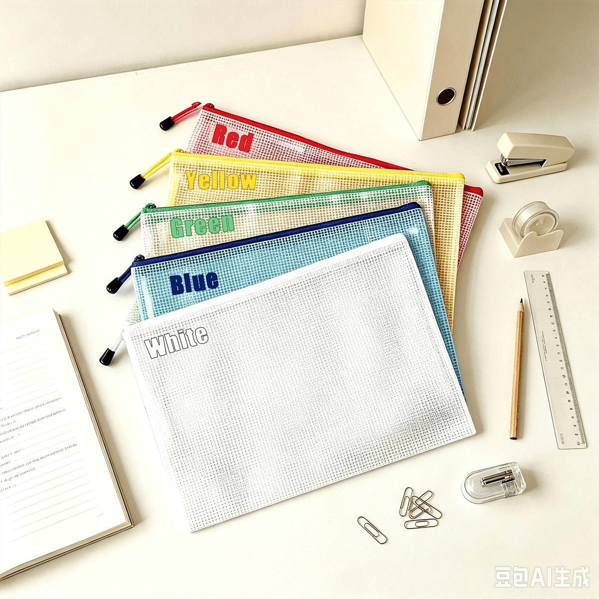 MAHJ by Brewtifully-A4 Mesh Zipper Pouch
