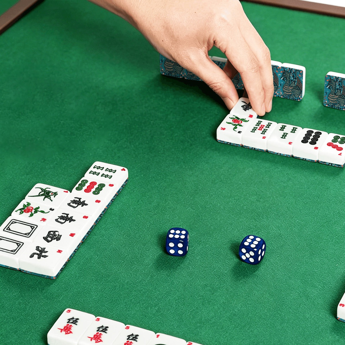 Folkier dragon American Mahjong Tiles
