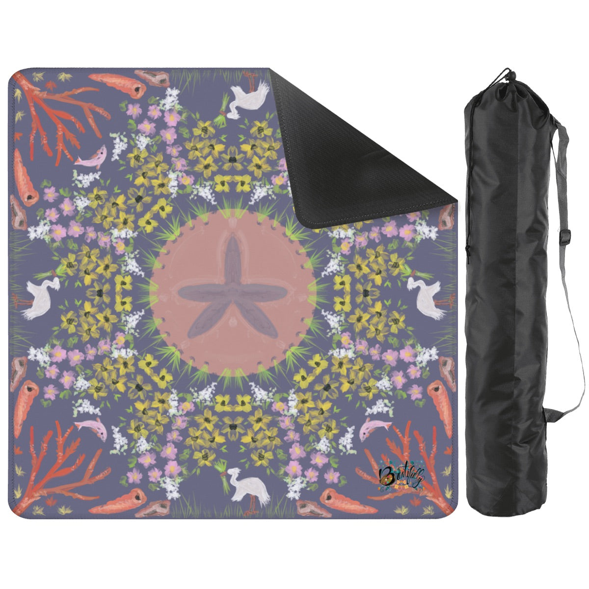 Mahjong Mat 31.5"x31.5" (Ship Rolled up) Ocean tide pool