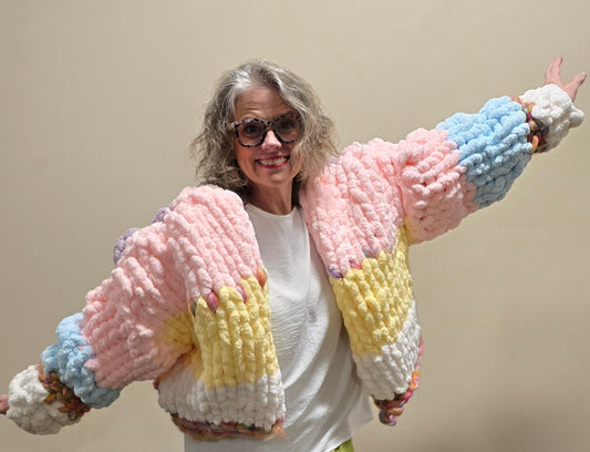 One on one Hand-Knit Sweater