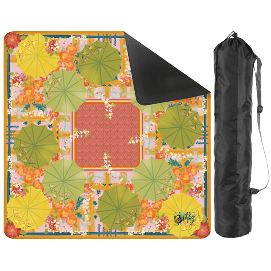 Umbrellas Mahjong Mat 31.5"x31.5" (Ship Rolled up)