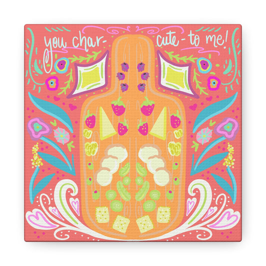 You’re Char-Cute-to-me canvas Valentine