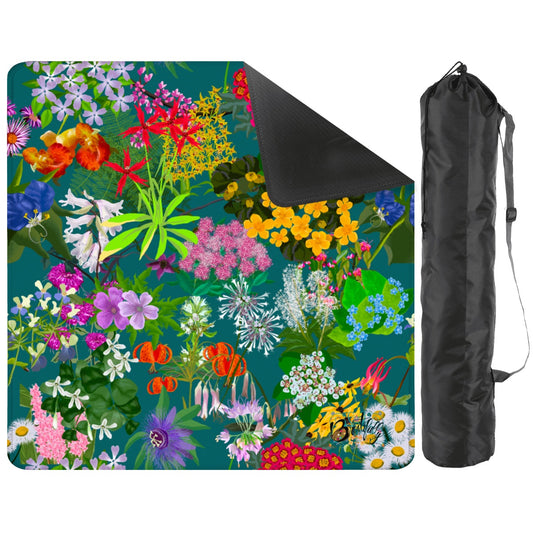 Folk art floral series - Mahjong Mat 31.5"x31.5" (Ship Rolled up)
