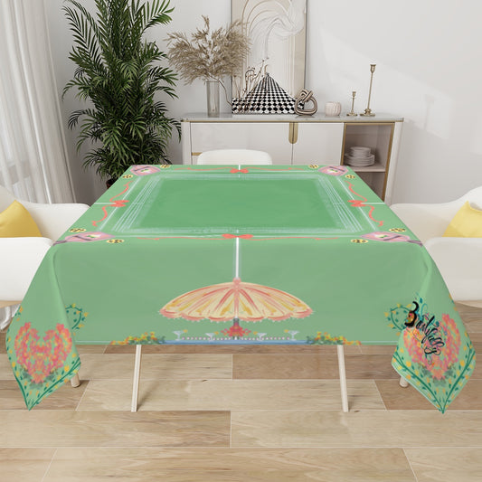 Pastel pickleball game Square Table Cloth Home Decor