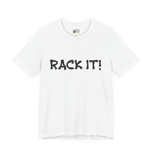 Rack It! Graphic Tee — Casual Statement Shirt for Gamers & Pool Players