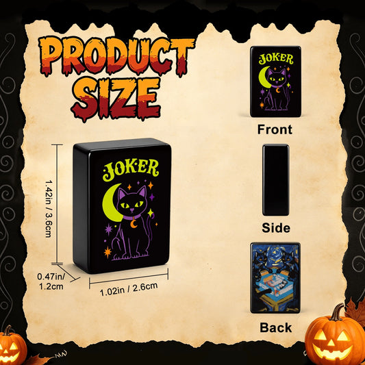 Paws, paws, paws Pumpkin Hex Halloween Mahjong Tiles Single Layer