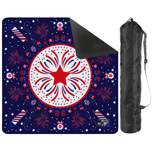 Patriotic 2026 Mahjong Mat 31.5"x31.5" (Ship Rolled up)