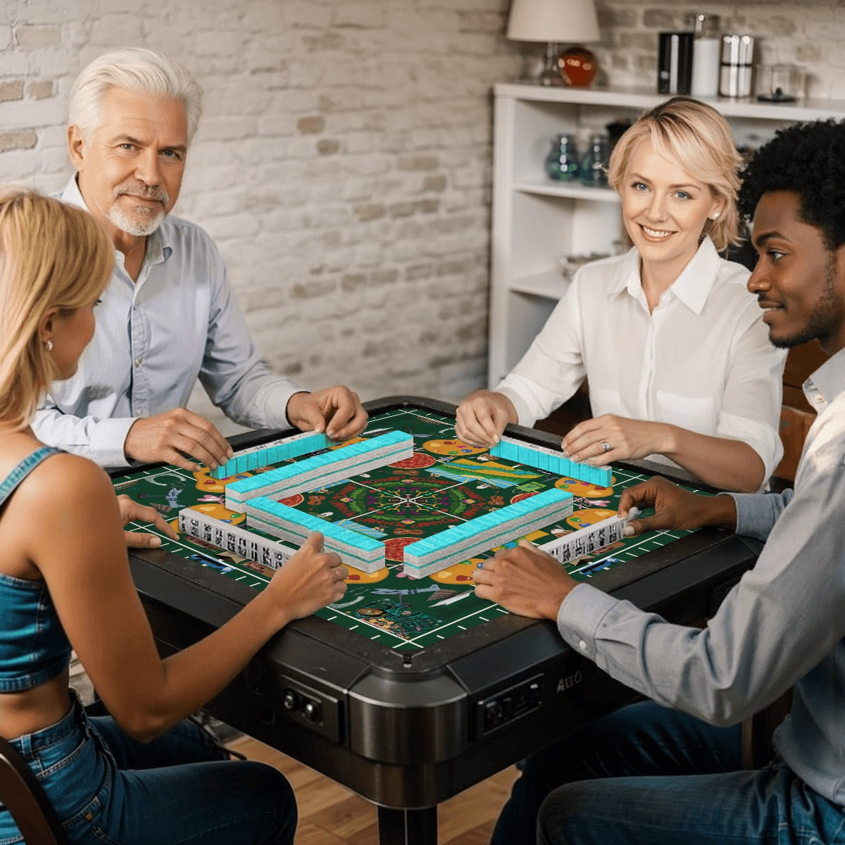 Stark County, Ohio Mahjong Mat 31.5"x31.5" (Ship Rolled up)