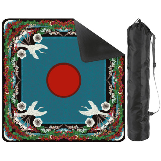 Cranes-Mahjong Mat 31.5"x31.5" (Ship Rolled up)