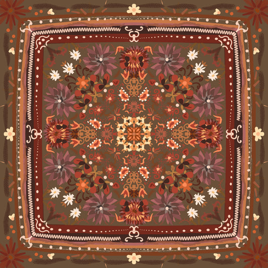 Variety Design Silken Rug- Style Mahjong Mat- shipped rolled