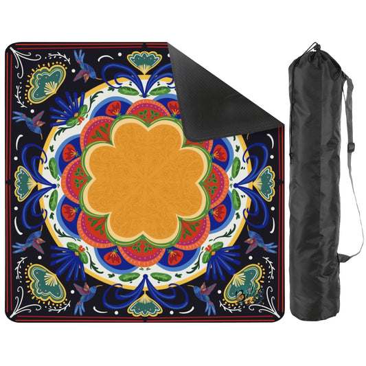 Folk Art - choice of colorway-Mahjong Mat 31.5"x31.5" (Ship Rolled up)