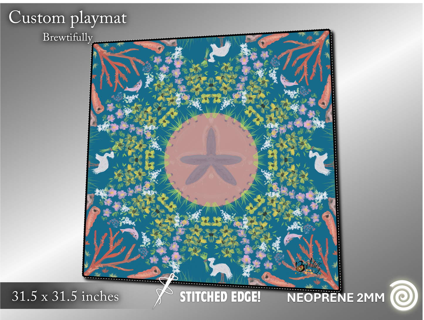 Satin-smooth neoprene Mahjong Mats