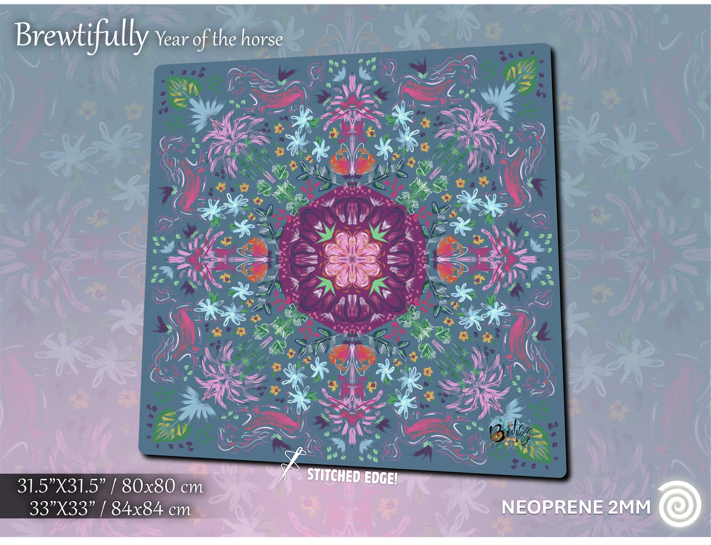Satin-smooth neoprene Mahjong Mats