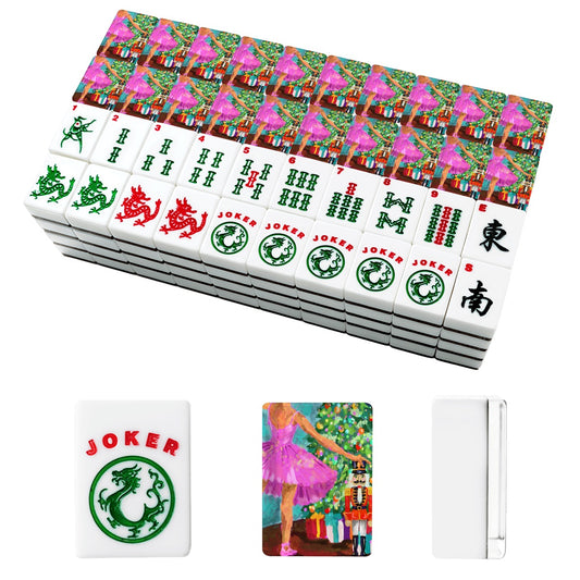 Christmas Morn American Mahjong Tiles