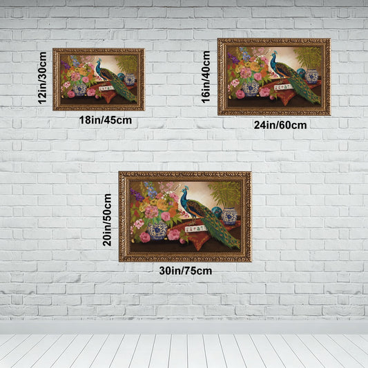 Vintage Gold Framed Canvas Prints Wall Art (3:2) (Made in USA) Bam Bird for the win by Brewtifully