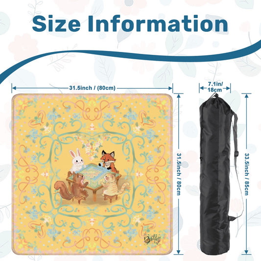 Pretty, pretty playgroup Mahjong Mat 31.5"x31.5" (Ship Rolled up)