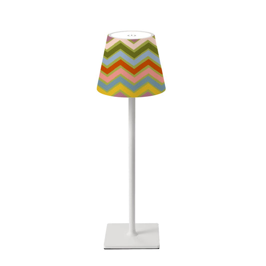 LED Cordless Table Lamp in Vintage Party ware