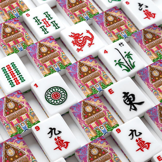 Dream Gingerbread House American Mahjong Tiles