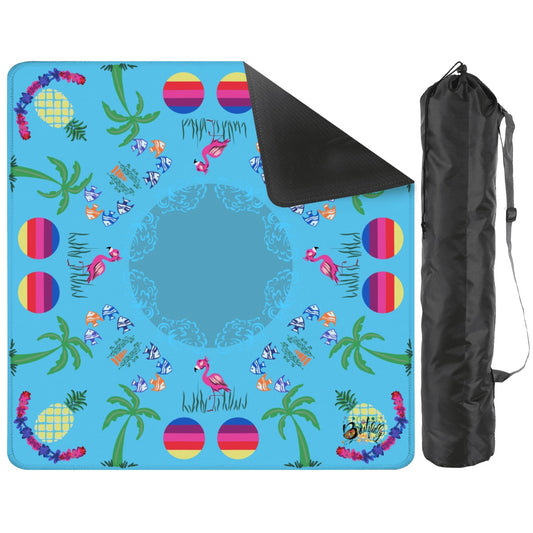 Beach inspired ‘zon Mahjong Mat 31.5"x31.5" (Ship Folded)