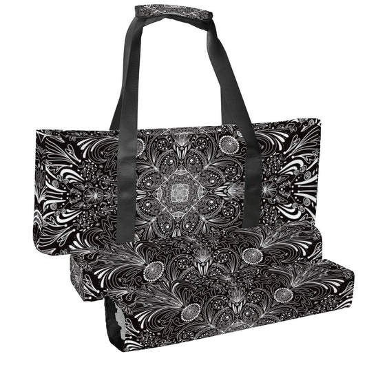 White on Black-Mahjong Bag Set