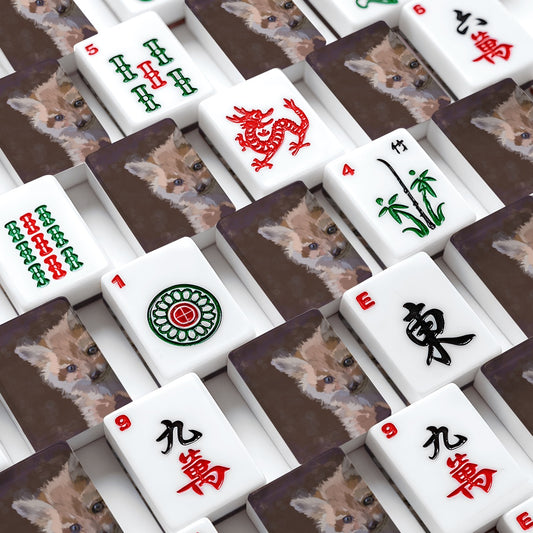 Baby Fox American Mahjong Tiles