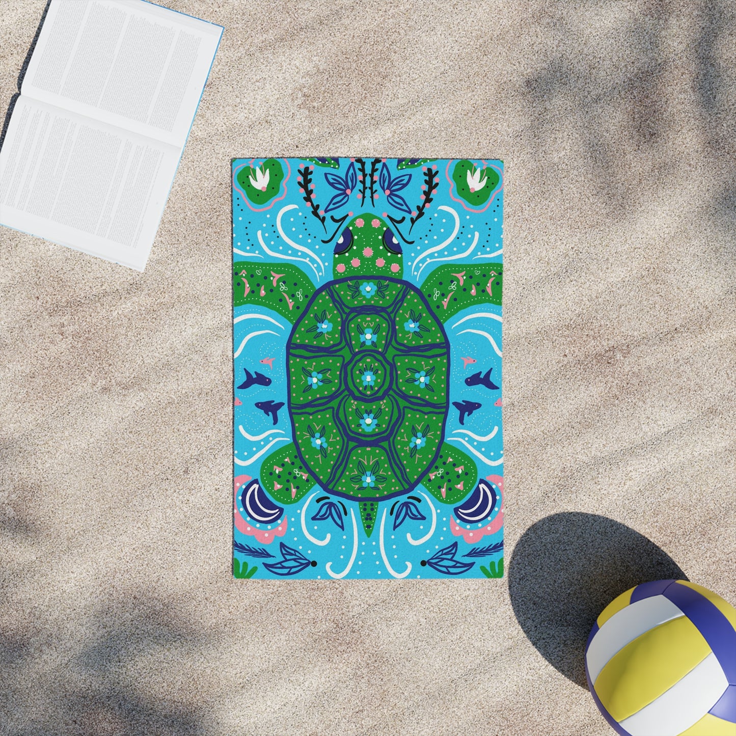 Turtle Float Beach Towels