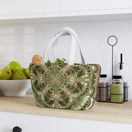 Green kaleidoscope Soft Picnic Bag