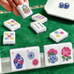 American Mahjong Tiles (Traditional Porcelain Style) Blue sunflower