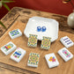 Yellow Mahjong Tiles Set (Floral Garden Style) (Single Layer)
