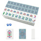 Light blue Mahjong Tiles Set (Floral Garden Style) (Single Layer)