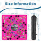 Mini Travel Mahjong Mat -Retro 88 in Hot Pink 20.9"x20.9" (Ship Rolled up)