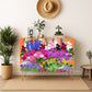 Wooden Storage Cabinet (Made in USA) English Garden - Orange