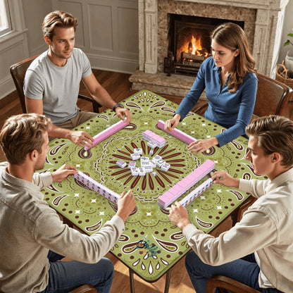 Giddy up Mahjong Mat Larger- 33"x33" (Ship Rolled up) - Choice of color