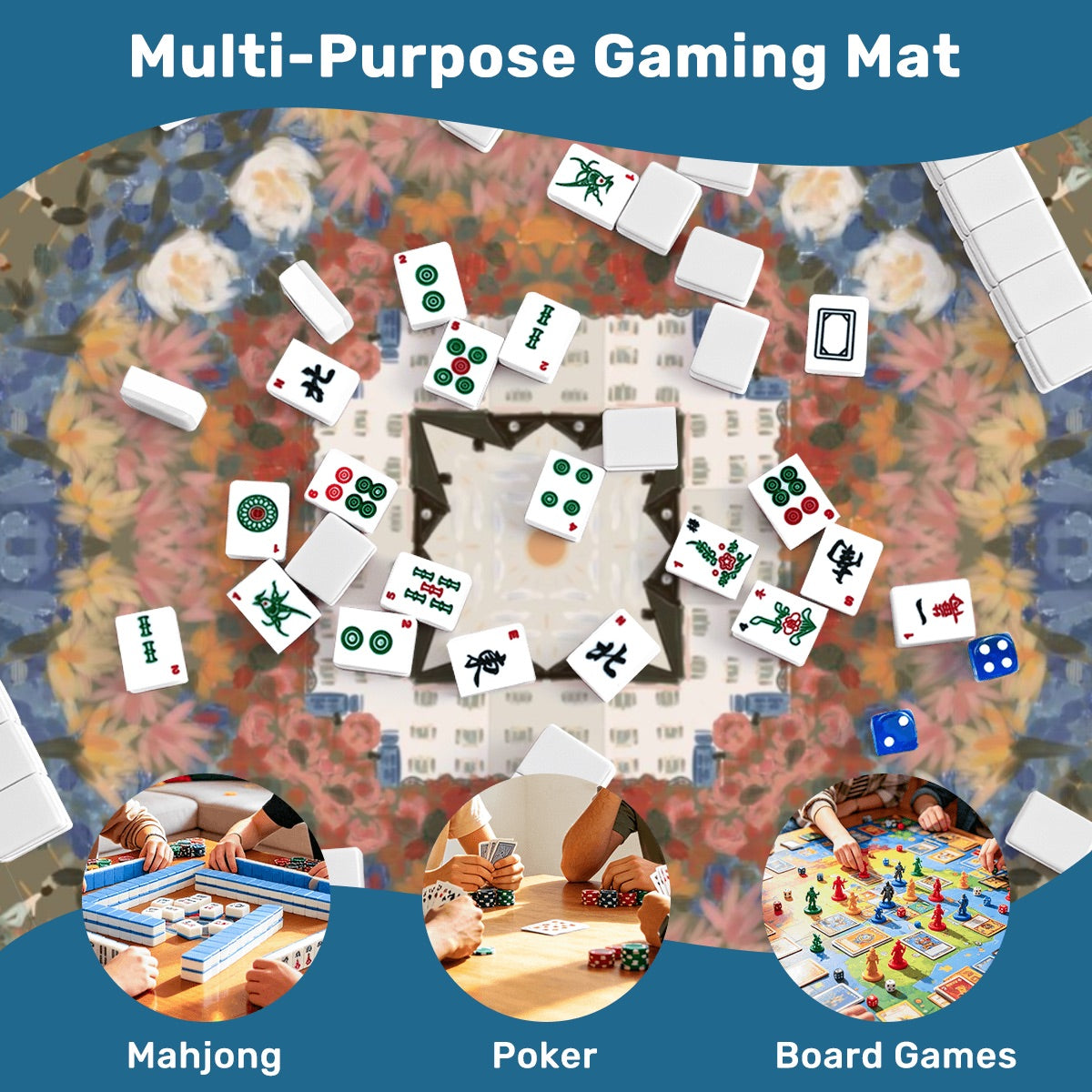 Thickened Mahjong Mat SleekSurface (Ship Rolled Up) Welcome Wagon