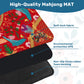 2026 Summer Design on Red-Mahjong Mat 31.5"x31.5" (Ship Rolled up)
