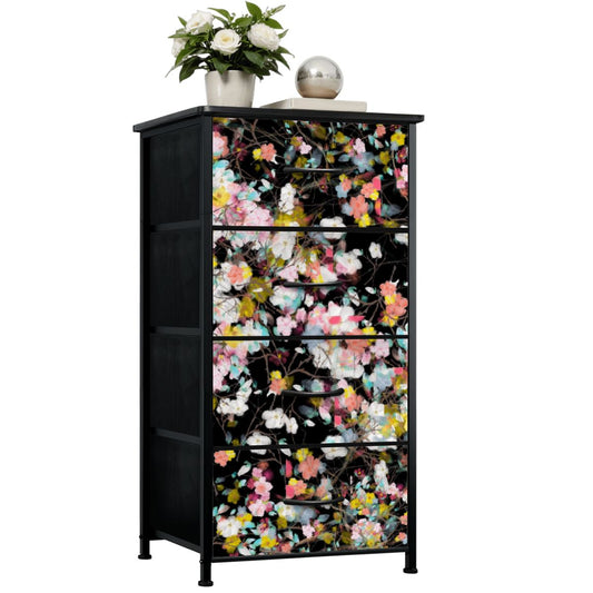 4 Drawer Dresser (Made in USA) Watercolor Willows