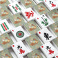 Pretty, pretty players on Sage green American Mahjong Tiles