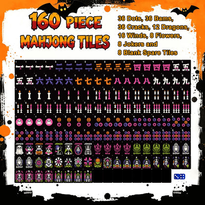 Psycho-doggo Wicked Bulldog Halloween Mahjong Tiles