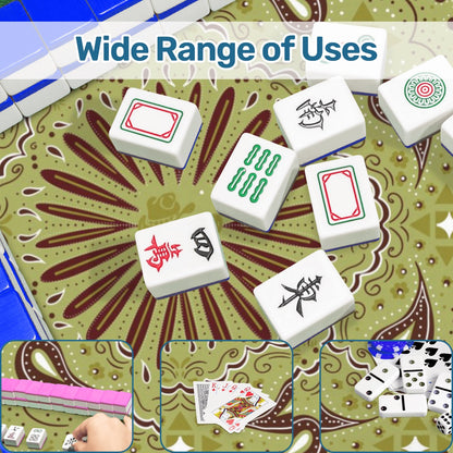 Giddy up Mahjong Mat Larger- 33"x33" (Ship Rolled up) - Choice of color