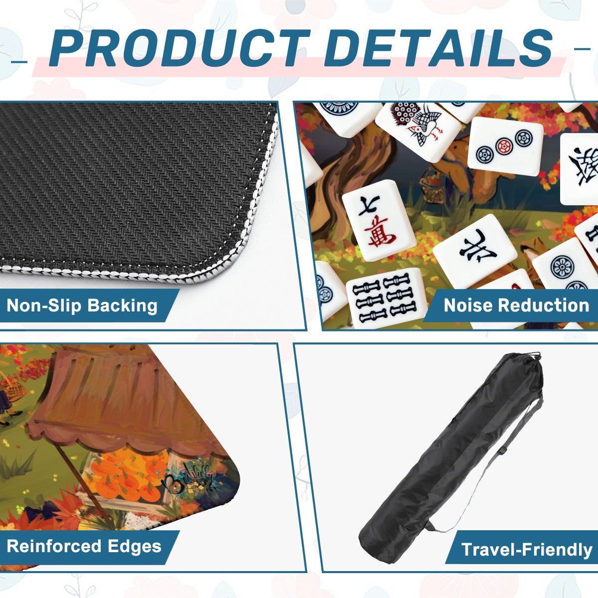 Mahjong Mat (Made in USA) Apple Pickin’