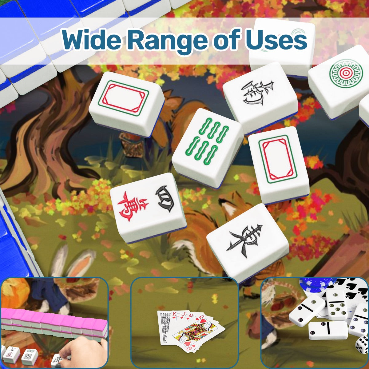 Apple pickin’ - Mahjong Mat soft/smooth 33"x33" (Ship Rolled up) - Special price Autumn Season Mat