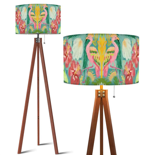 Tripod Floor Lamp (Made in USA) Flamingo summer