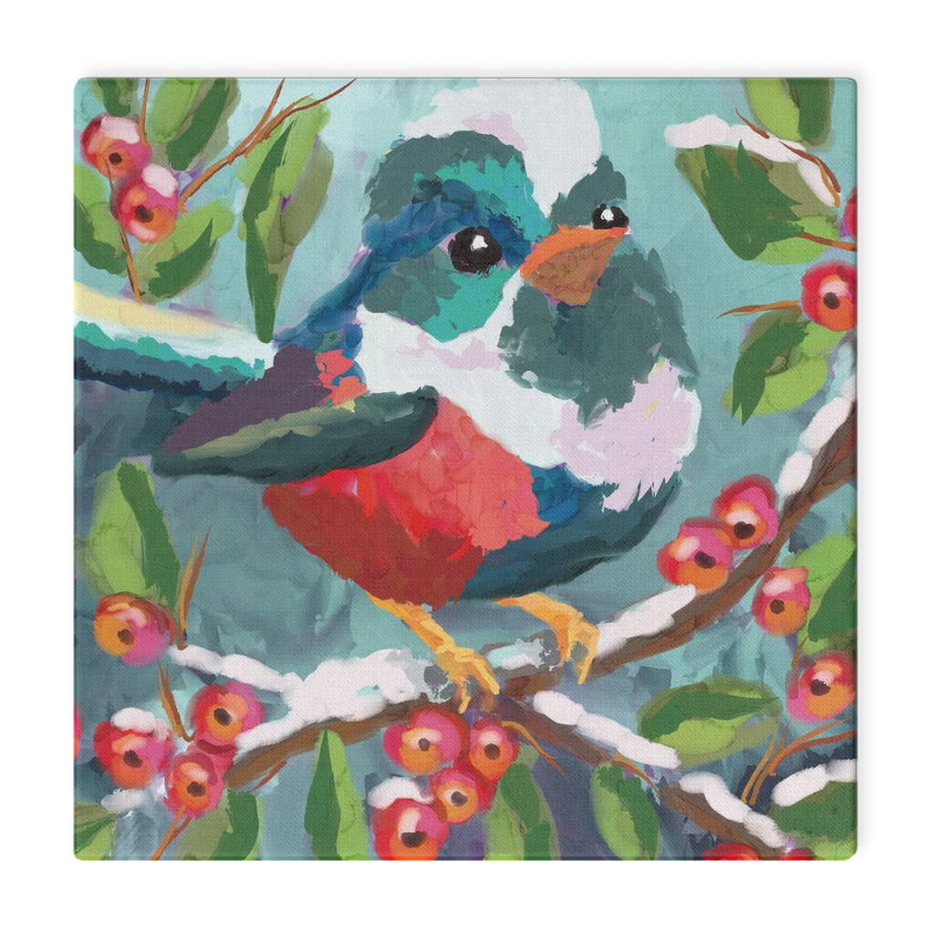 Winter Bird Magical Canvas Wraps-unframed- powered by Artivive