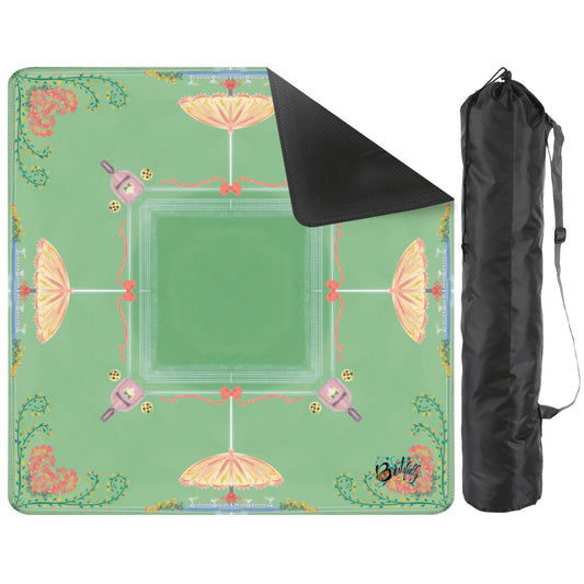 Pastel pickleball Game Mahjong Mat 31.5"x31.5" (Ship Rolled up)