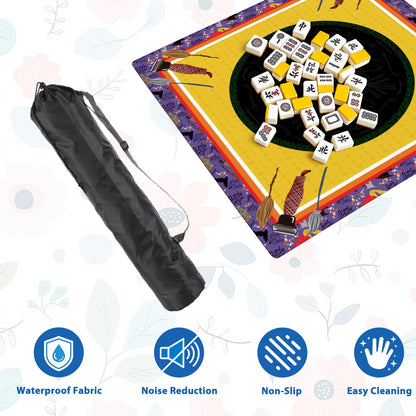 Mahjong Mat SleekSurface Halloween Sistas purple