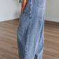 Myosotis Large Patch Pocket Drawstring Paperbag Waist Barrel Jeans