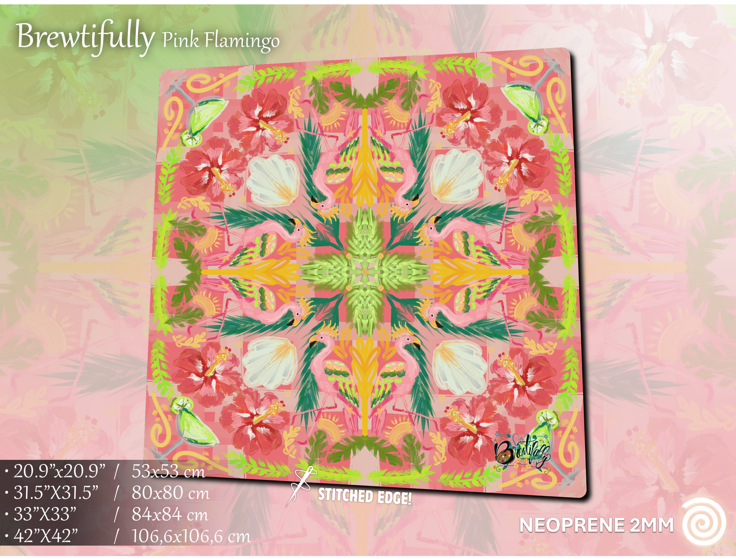 Satin-smooth neoprene Mahjong Mats
