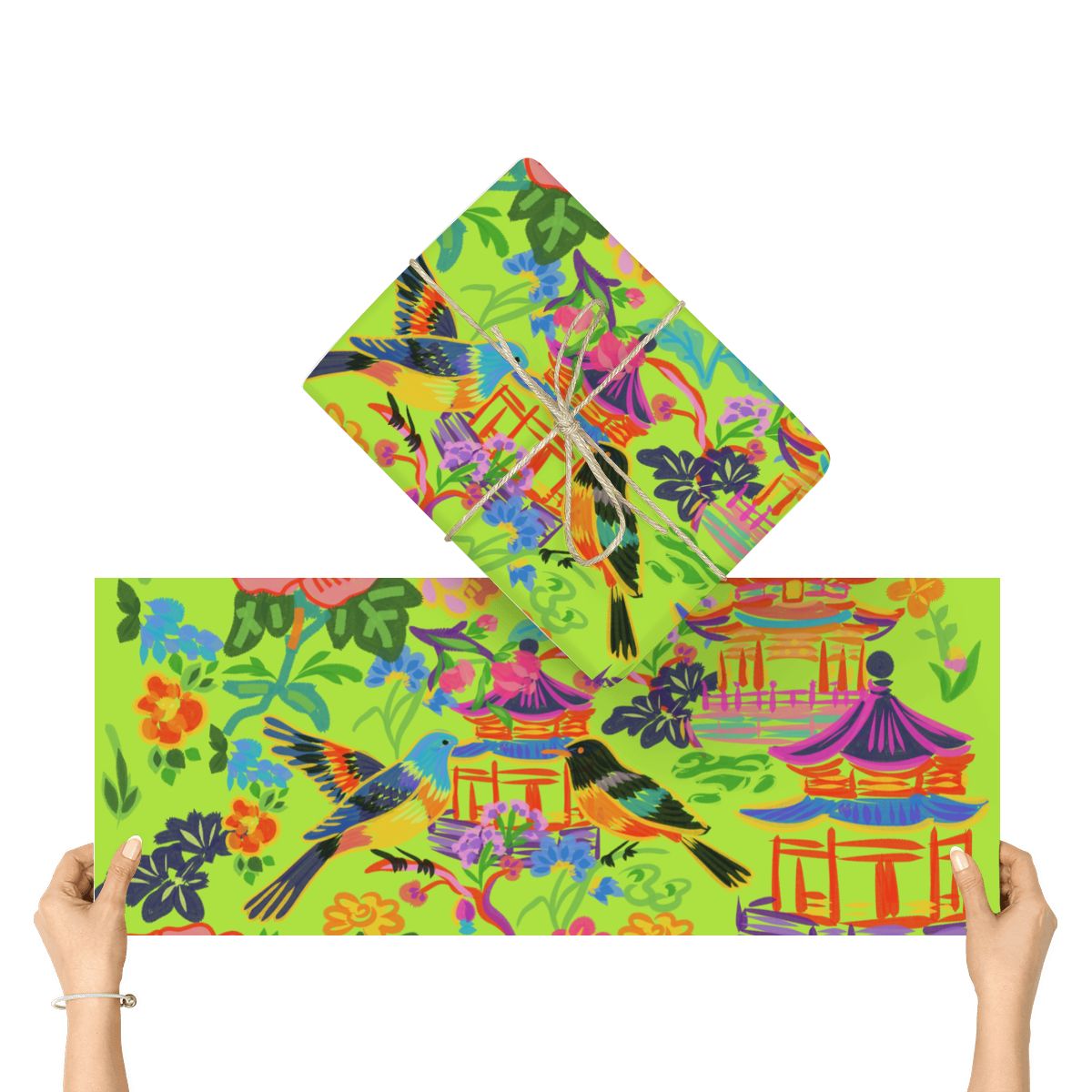 3Pack Gift Wrapping Paper Sheets - Mahjong