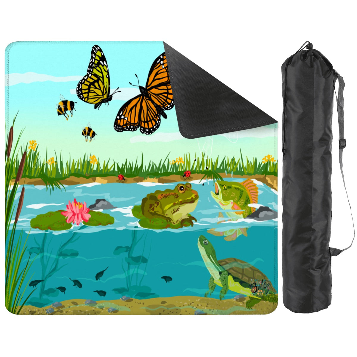 Mahjong Mat 33"x33" (Ship Rolled up) Gone Fishin’